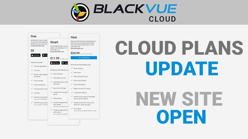 BlackVue Cloud Plans update and new blackvuecloud.com site