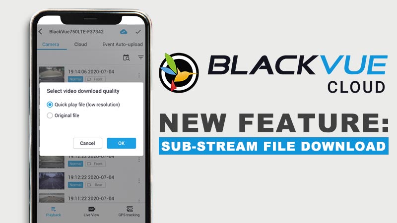 BlackVue Cloud Sub-Stream File Download